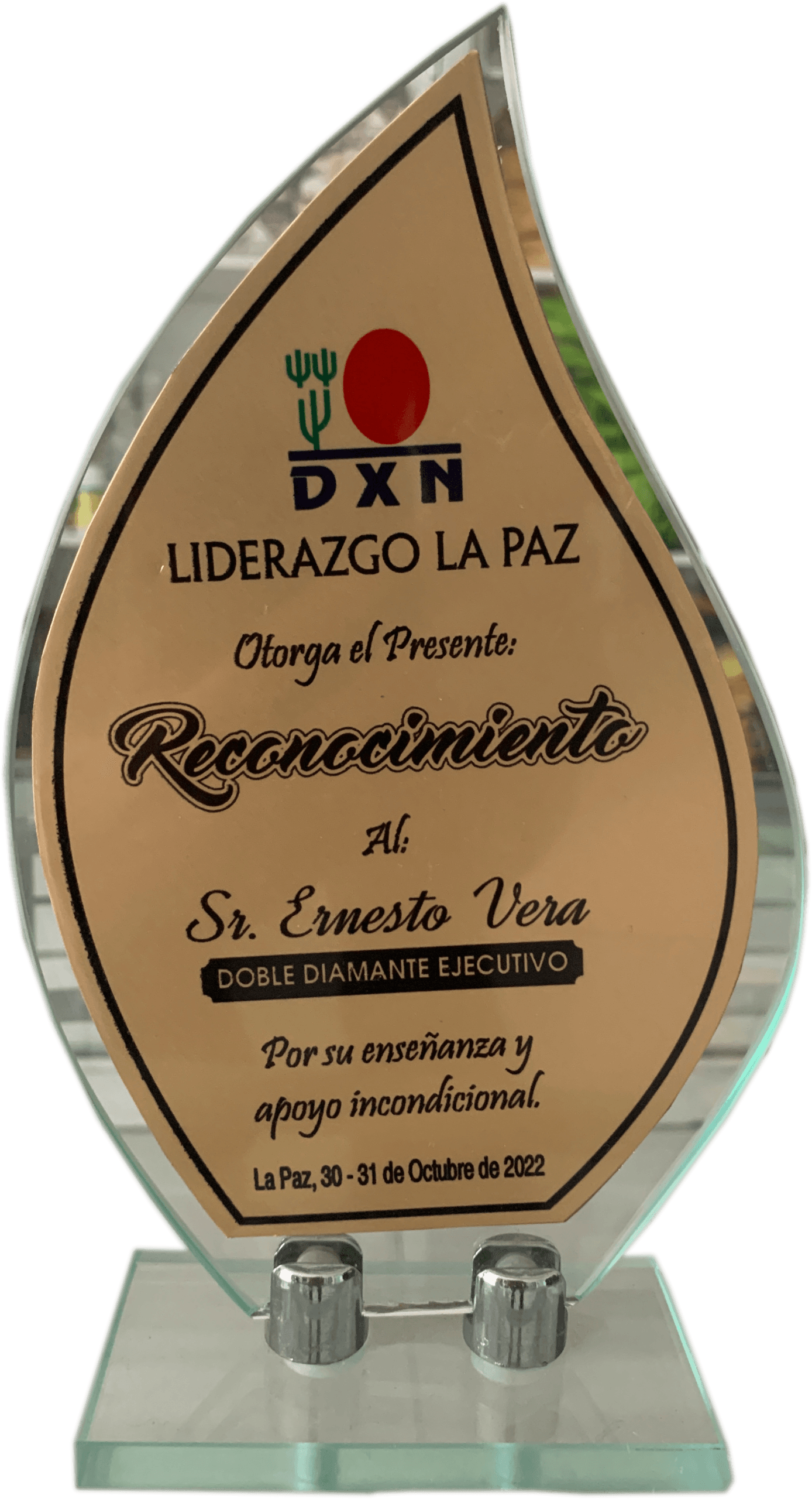 Reconocimiento por su apoyo.