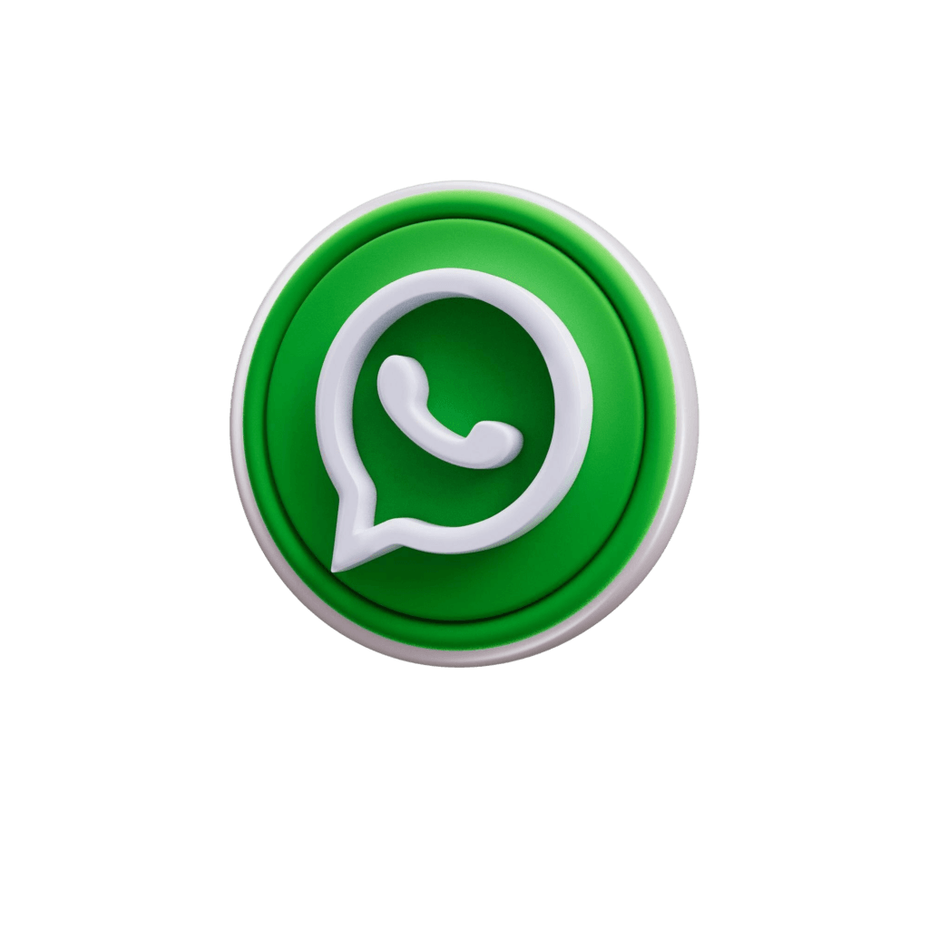 icono logotipo whatsapp aislado ilustracion renderizacion 3d